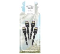 Yankee Candle Vent Sticks Ambientadores para coche | Clean Cotton | 4 unidades | Se fijan a las rejillas de ventilación del vehículo
