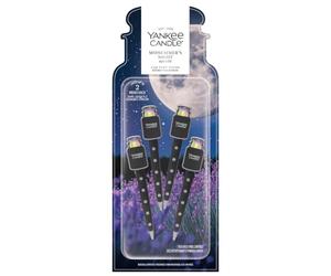 Yankee Candle Vent Sticks Ambientadores para coche | Midsummer's Night | 4 unidades | Se fijan a las rejillas de ventilación del vehículo