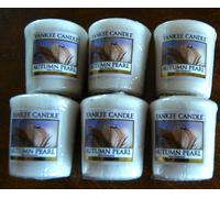 Yankee Candle VOTIVS "AUTUMN PEARL", lote de 6 unidades, nuevo, raro