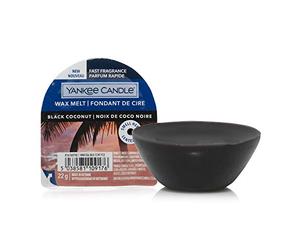 Yankee Candle Wax Melts Cera fundida |Black Coconut | Hasta 8 horas de fragancia | 1 unidad