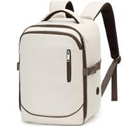 Yankony Mochila Viaje Cabina Avion 40x30x20 para Ryanair 24L Travel Backpack con Bolsillo Antirrobo Cabin Bag Equipaje De Mano Hombre Mujer, Beige