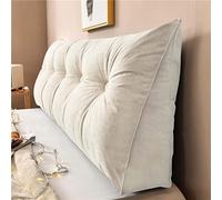 Yanman - Almohadas grandes de cuña para cabecero de cama, almohada triangular de lectura, cojín de apoyo lumbar, respaldo de cintura, cojín de posicionamiento suave para sofá cama, 150 x 50 x 20 cm