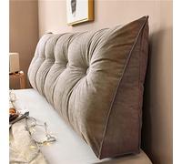 Yanman - Almohadas grandes de cuña para cabecero de cama, almohada triangular de lectura, cojín de apoyo lumbar, respaldo de cintura, cojín de posicionamiento suave para sofá cama, 60 x 50 x 20 cm