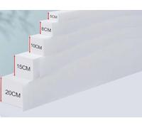 Yanman Extensor de colchón personalizable, dos conectores, relleno rectangular, espuma para huecos cama/cabecero/pared