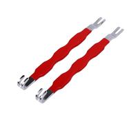 Yanmis 2pcs Automotive Electrical Connector Separator Design Dual Head Head Diseño para un Fácil Desmontaje con Acero Al Carbono de Goma para la Mayoría de los Vehículos