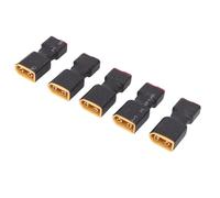 Yanmis Adaptador de Conversión de Batería RC, Adaptador T Plug a XT60, Conexión Segura para Autos Modelo RC, Material de PC Duradero, Compacto y Liviano, Fácil Instalación para Carga y ESC