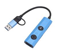 Yanmis AI Translator Hub, AI Voice USB Hub 5 en 1 Estación de Acoplamiento de la Portátil con Integración Interacción del Habla 60 Idiomas Traducción para Trabajo Remoto Viajes de