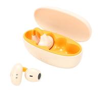Yanmis Auriculares Abiertos, Auriculares con Clip, Inalámbricos Bluetooth 6.0 IPX7, de Conducción ósea a Prueba de Agua con Llamadas Claras AI, Tiempo de Reproducción (Orange)