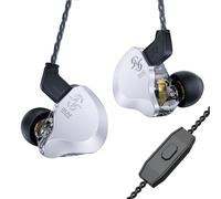 Yanmis Auriculares con Cable de Circuito Magnético de 10 Mm, Auriculares Profesionales de Monitor con Tecnología de Cancelación de Ruido y Diseño Ergonómico, para los Músicos Ingenieros (B)