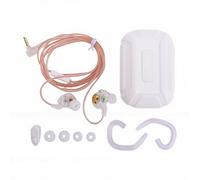 Yanmis Auriculares para Juegos con Cable, Auriculares IEM con Micrófono, con Cable de 3,5 Mm, Sonido de Graves Profundos de Alta Fidelidad con Controlador Dinámico de (White)