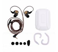Yanmis Auriculares para Juegos con Cable, Auriculares IEM con Micrófono, con Cable de 3,5 Mm, Sonido de Graves Profundos de Alta Fidelidad con Controlador Dinámico de (Black)