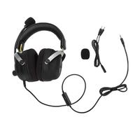 Yanmis Auriculares para Juegos, Sonido Envolvente de 360 ° con Controladores de 50 Mm para PC Switch, Tazas de Aislamiento de Ruido, Conector de 3.5 Mm, Marco de Acero