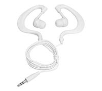Yanmis Auriculares para Natación, Resistentes Al Agua IP68 con Enchufe de 3,5 Mm, Enchufes para Auriculares Chapados en Oro, Cables Más Cortos para Nadar, Correr, Surfear, Gimnasio (White)