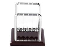 Yanmis Bolas de Péndulo para Aliviar el Estrés, Juguetes para Oficina en Casa, Juguetes Educativos y de Descompresión, Construcción Duradera de Plástico y Acero, 9,1x7,6x9,5 Cm