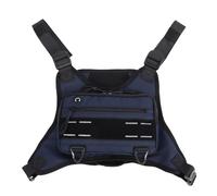 Yanmis Bolsa Deportiva para el Pecho, Correas Ajustables, Soporte para Teléfono para Correr, Chaleco Reflectante para Elementos Esenciales, con Tela de Nailon Resistente Al Agua para (Blue)