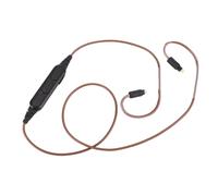 Yanmis Cable Adaptador Bluetooth para Auriculares, Cable Adaptador de Repuesto Recargable de 2 Pines con Micrófono y Control de Volumen para BA10 AS10 para CCA C10