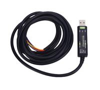 Yanmis Cable Adaptador Convertidor de Puerto Serie USB a RS432 RS485 2M FT232RNL Chip Original, Adaptador Convertidor Macho 232 485 Conmutable TVS Integrado Protección contra Sobretensiones para PC