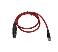 Yanmis Cable Convertidor de Micrófono XLR a USB, Adaptador USB a XLR Cable de Micrófono Hembra Plug and Play Chip de Alta Ganancia para Micrófonos Dinámicos (2m)