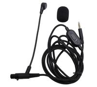 Yanmis Cable de Micrófono de Auriculares Boom, Micrófono de Boom de Cable de 1.8m/5.9 Pies para Q701, K712, K702, K240, K240 MK II, K141, K171 para DJ-2000, Enchufe de 3.5 Mm, 3 Pin