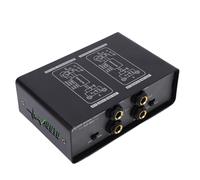 Yanmis Caja Eliminadora de Zumbidos de Doble Canal Profesional Aislador de Bucle de Tierra Cancelador de Ruido Micrófono de Audio Filtro de Ruido para Micrófono de Condensador Mezclador de Sonido de