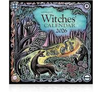 Yanmis Calendario de Brujas 2026, Calendario de Pared Astrológico de Brujas 2026 de Papel Recubierto con Hechizos Rituales Fases Lunares