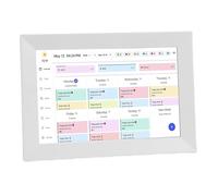 Yanmis Calendario Digital Inteligente, Gráfico de Tareas de Calendario de Pared Electrónica WI Fi de 10.1 Pulgadas, Pantalla Táctil Interactiva de 1080p para Planificadores de Horarios (Enchufe de