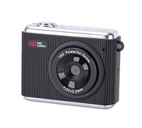 Yanmis Cámara con Llavero de 2,5 K y 64 MP, Cámara Pequeña con Llavero con Zoom de 16X y Pantalla de 1,4 Pulgadas, Divertido Dispositivo de Tamaño Compacto para Viajes Al Aire Lib (Black)
