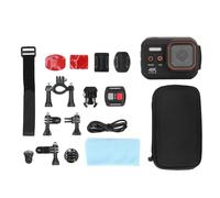 Yanmis Cámara de Acción 4K 60fps con Kit de Accesorios, Cámara Subacuática Resistente Al Agua IP68 Ultra HD de 16 MP con Estabilización de Imagen, Cámara Deportiva para Casco de Buceo