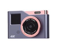 Yanmis Cámara Digital 4K, Fotografía de 48 MP, Pantalla Dual HD, Cámara Portátil con Enfoque Automático con Zoom 8X, Foto con un, Pantallas de 2,8" + 1,33" para Adolescentes, Adultos,