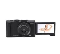 Yanmis Cámara Digital para Fotografía, 4k 48mp 18x Zoom Compacto Vlog Viajar Camara con Pantalla de 180 ° Pantalla de 3 ", Función de la Cámara Web, la Cámara de Enfoque Automático, (Black)
