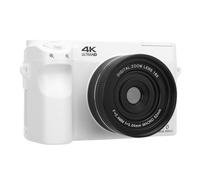 Yanmis Cámara Digital para Fotografía, 4K 75MP 18x Zoom WiFi Instant Compartiendo Cámaras de Vlogging Pantalla de 3 ", con Luz LED de Relleno, para Viajar en Vivo Transmisión en Vivo (White)