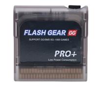 Yanmis Cartucho de Juego Flash 600 en 1, Tarjeta de Memoria Flash con Almacenamiento Integrado de 4 GB y Soporte de hasta 32 GB, para Consola GG Game Gear con Soporte para Sistemas