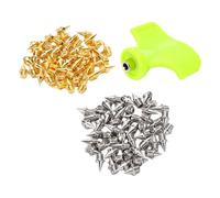 Yanmis Clavos de Pista de Acero de Aleación de 1/4 Pulgadas, 100 Uds., Reemplazo de Clavos Piramidales con Llave para Entrenamiento de de Velocidad