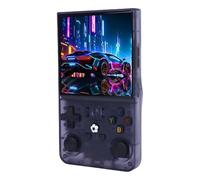Yanmis Consola de Juego de Mano R36Max, el Dispositivo de Juego Retro Portátil Admite Más de 30 Simuladores Principales 4in 720x720 Pantalla 4000 MAh Batería con RK3326 para Juegos (64G)