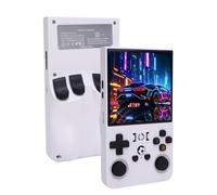 Yanmis Consola de Juego de Mano R36S, Dispositivo de Juego Retro Portátil Construido en 18000 Juegos 4in 720x720 Pantalla 4000 MAh Batería con Chip RK3326 para Juegos Clásicos (64G)