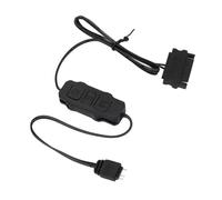 Yanmis Controlador de Ventilador ARGB para PC, Controlador LED ARGB de 5V y 3 Pines con Fuente de Alimentación para Ventiladores de Computadora, Refrigeradores, Dispositivos DIY (Black)