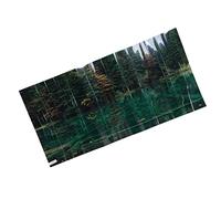 Yanmis Decoración de Fondo para Pecera, Papel Tapiz Autoadhesivo con Patrón de Reflejo de Lago de PVC Duradero, Pegatina para Amantes del Acuario (91 * 50CM)