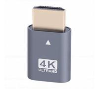 Yanmis Enchufe Simulado 4K 60 Hz, Adaptador de Pantalla Virtual Emulador EDID, Adaptador Fantasma sin Cabeza para Servidor de Escritorio Remoto de Minería GPU, Plug and Play Chapado en Oro 3840x2160