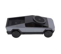 Yanmis Estación de Carga Inalámbrica 3 en 1, Cargador Giratorio para Modelo de Coche con 3 Puertos con Cable y Luz Ambiental para Auriculares con Reloj de Teléfono iOS SAMS (Gray)