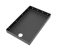 Yanmis Estante para Impresora Térmica, Ahorro de Espacio, Orificios Preperforados, Soporte para Impresora de Acero Inoxidable, Montaje para Sistemas POS KDS, Instalación en el Borde del Escritorio