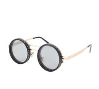Yanmis Gafas de Sol Polarizadas Ajustables, para Hombres y Mujeres, Filtro ND de Protección Polarizada Redonda con Marco de Metal de PC Liviano para Conducción Deportiva Al Aire Libre