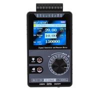 Yanmis Generador de Señal Ajustable Simulador de Corriente de Voltaje CC de 4-20 MA para Controlador PLC, Prueba de Calibración de Pulso PWM de 1-150 KHz con Pantalla TFT