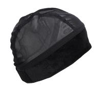 Yanmis Gorro de Agarre de Peluca de Terciopelo Suave 2 en 1 Banda Ajustable Antideslizante para un Uso Cómodo con Pelucas de Encaje Completo (BLACK)
