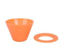 Yanmis Goteador de café Portátil, Filtro de Preparación de café de Estilo Moderno con Fondo Plano, Manual de PP de Grado Alimenticio para Cocina de Restaurante (ORANGE)