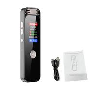 Yanmis Grabadora de Voz Digital, Reproductor MP3 con de Micrófono Dual de 360° con Bluetooth, Activación por Voz, HD, Grabación WAV MP3, para Reuniones, Entrevistas y Conferencias (8G)