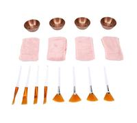 Yanmis Juego de 16 Piezas de Suministros de Esteticista para Tratamientos Faciales, Juego de Cuenco y Aplicador de Spa, Kit de Mezcla Facial para Mujeres con Cuencos de Acero Inoxidable, Cepillo de