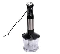 Yanmis Juego de Batidora de Mano 3 en 1, Batidora de Mano con Vaso de 800 Ml y Tazón Picador de 600 Ml, Motor de Alto Rendimiento de Velocidad Variable para (220-240V Enchufe UE 1500W)