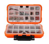 Yanmis Kit Completo de Tornillos RC de 537 Piezas con Caja de Almacenamiento de Doble Cara para Vehículos RC de Escala 1/8 a 1/16