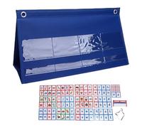 Yanmis Kit de Tarjetas Flash para Tienda de Campaña con Gráfico de Bolsillo para Escritorio, Juegos de Palabras CVC para Actividades de Aprendizaje en Preescolar, Lectura de