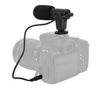 Yanmis Mini Micrófono para Grabación de Vídeo, Material ABS de Alto Rendimiento, Esponja Resistente Al Viento, Tornillo de 1/4 de Pulgada, Plug and Play, Conector de 3,5 Mm, Diseño